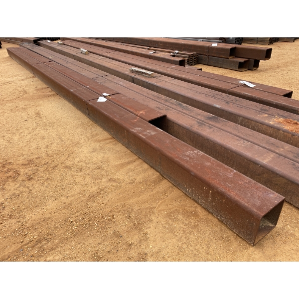 STEEL SQUARE TUBE,  1/2" X 12"SQ, VARIOUS LENGTHS (2) 