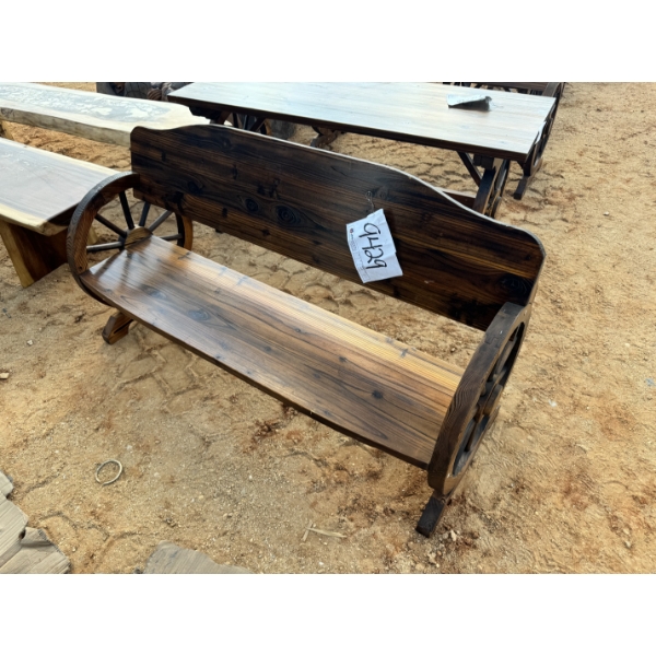 WAGON WHEEL BENCH