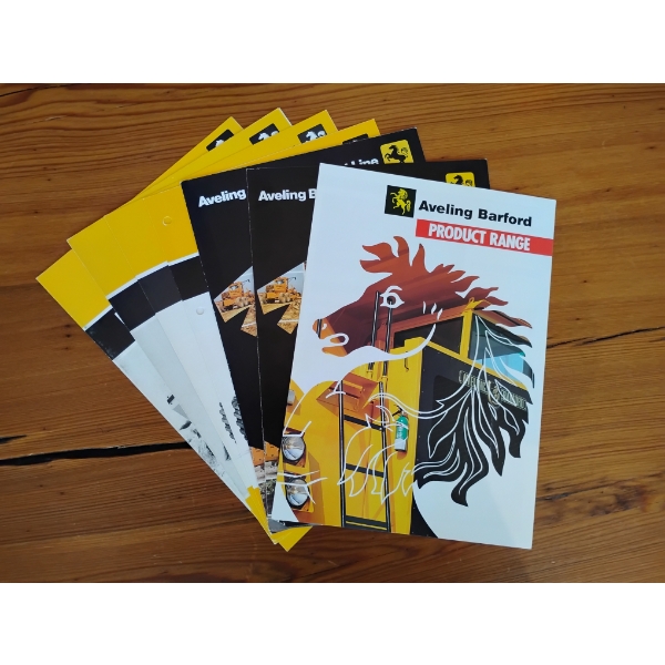 (7) 1983-1985 AVELING BARFORD EQUIPMENT BROCHURES