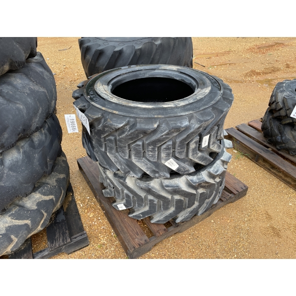 (2) 385/65D22.5 TIRES, FITS GENIE S80