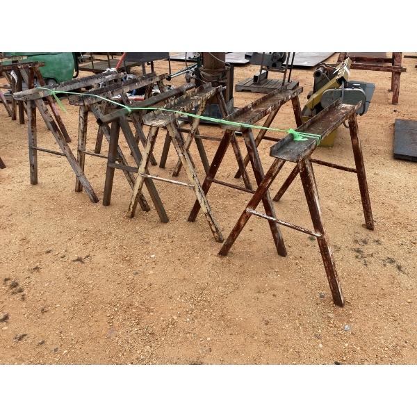 (6) STEEL SAW HORSES