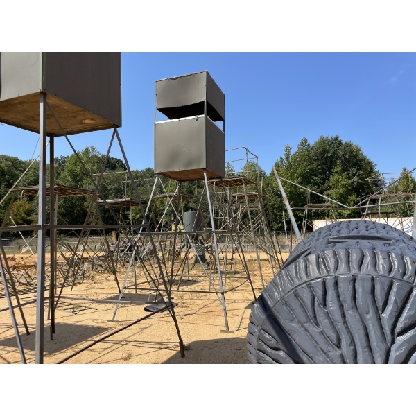 PLATFORM BOX DEER STAND, APPROX 10'