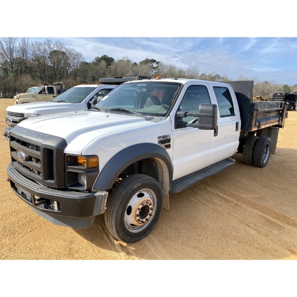 2010 FORD F450 XL Flatbed Dump Truck
