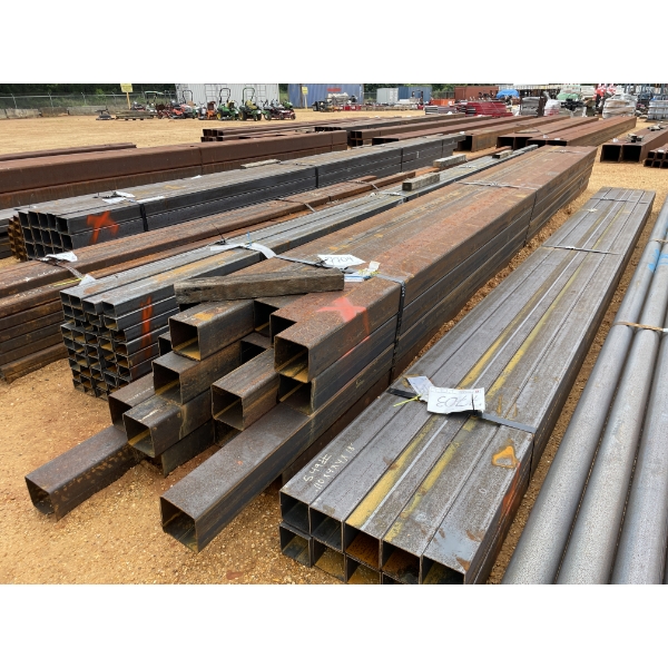 STEEL SQUARE TUBE, 1/8" X 5" SQ X 22' (20)