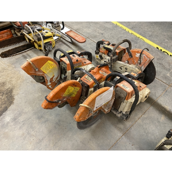 (4) STIHL CONCRETE SAWS
