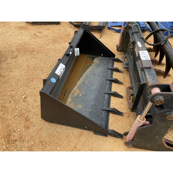 BUCKET, 60", fits skid steer loader
