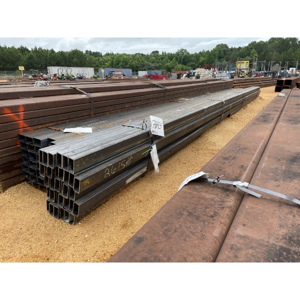 STEEL TUBE, 1/8" X 3" X 1-1/2" X 24' (37)