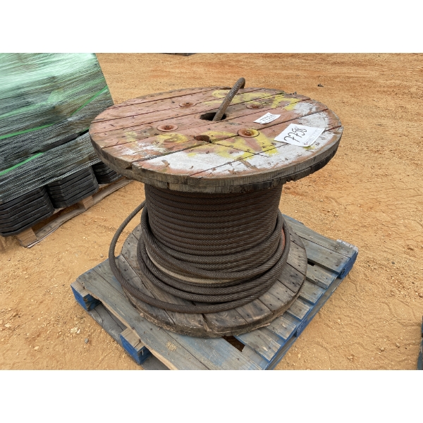 SPOOL OF STEEL CABLE