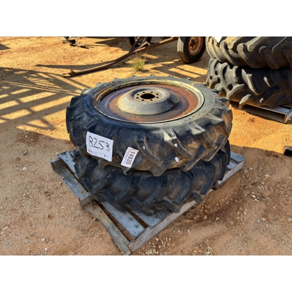 TRACTOR TIRE, 11.2-28 TIRES & RIMS, 2 EA