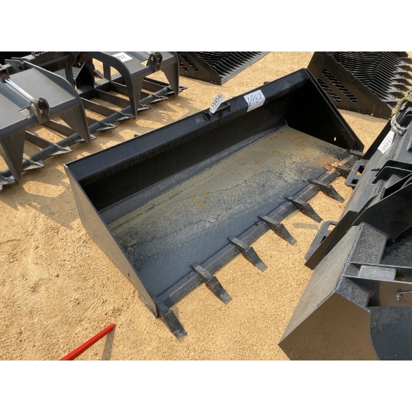 80" T BUCKET, fits skid steer loader