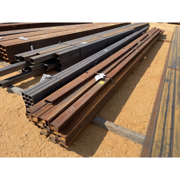 STEEL TUBE, 1/4" X 4" X 2" X 25' (30 PCS)