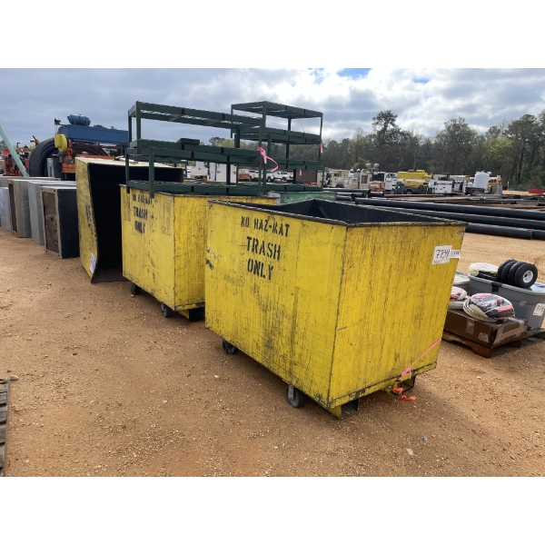 TRASH BIN CARTS (3) EA