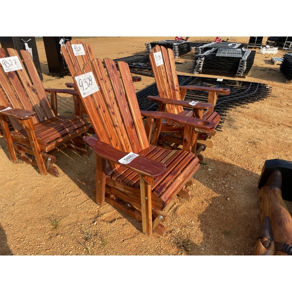 RED CEDAR GLIDER ROCKER