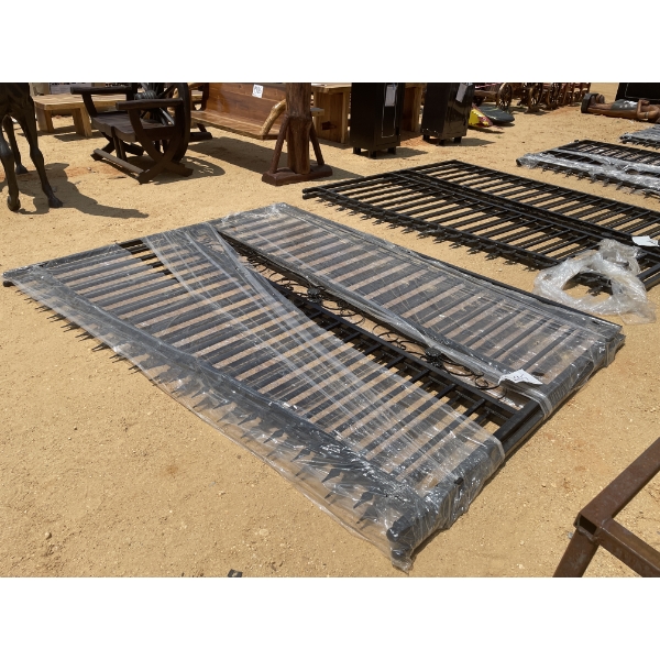 20' BI-PARTING WROUGHT IRON GATE
