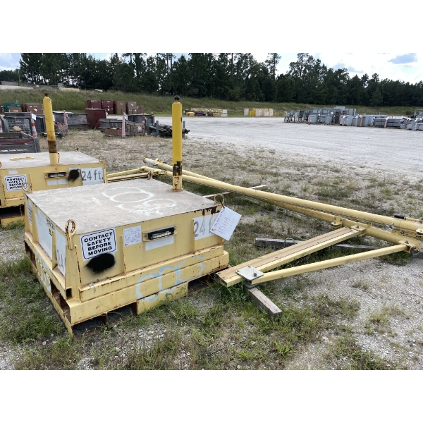 2013 DBI SALA FLEXIGUARD SAFRIG W/ COUNTERWEIGHT BASE & SELF RETRACTING LIFELINE