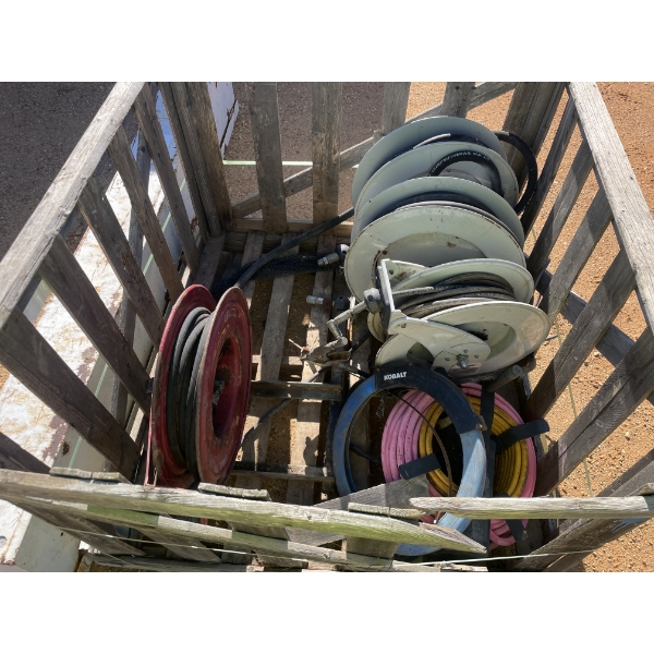 HOSE REEL & HOSE, 4 EA