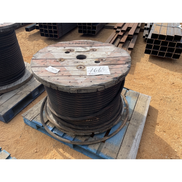 1" FLEX SPOOL OF STEEL CABLE