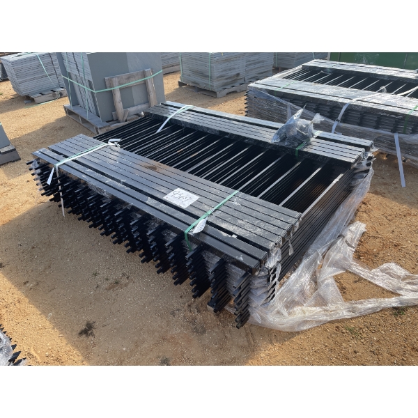 14 FENCE PANELS & POST, APPROX 100' OF FENCE