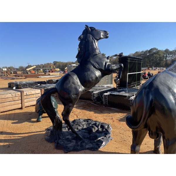 ALUM CAST REARING UP HORSE