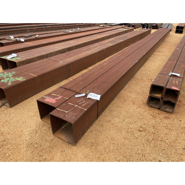 STEEL SQUARE TUBE,  1/4" X 14"SQ, VARIOUS LENGTHS (2)