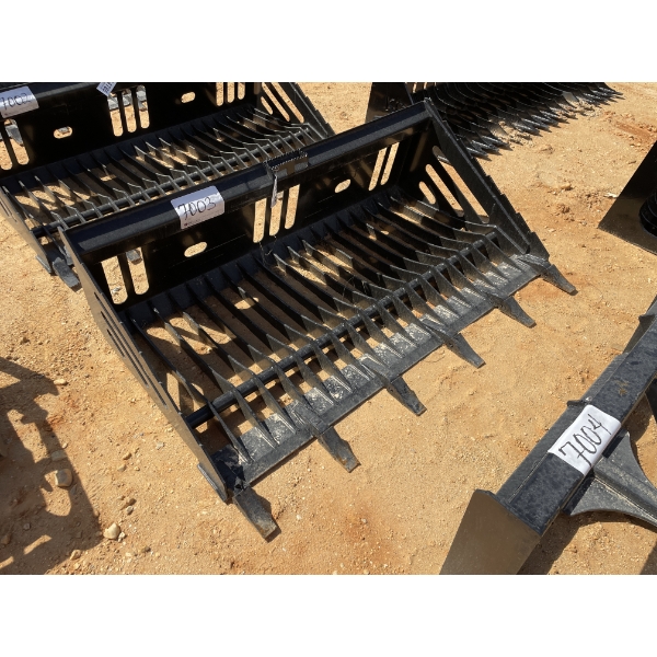 SKELETON BUCKET, 68", fits skid steer loader