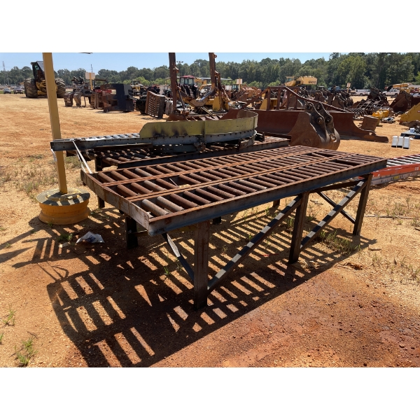 ROLLER CONVEYOR TABLE & SECTIONS, 2 ea, 48" x 120"