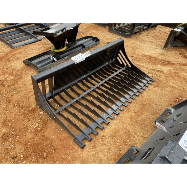 SKELETON BUCKET, 68"W, fits skid steer loader 