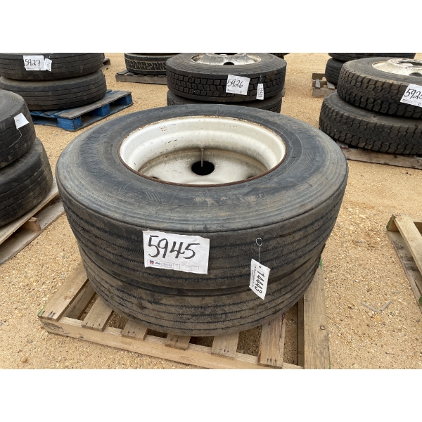 (2) 11R24.5 TIRES & RIMS