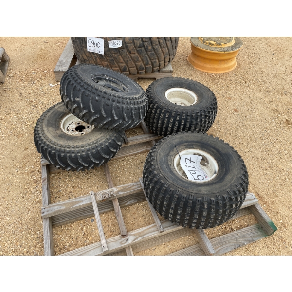 FOUR WHEELER TIRES & RIMS (4)