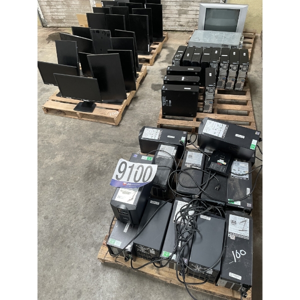 CPU'S, MONITORS & UPS'S