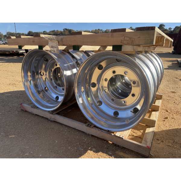 (8) 22.5 X 7.50 ALUMINUM RIMS