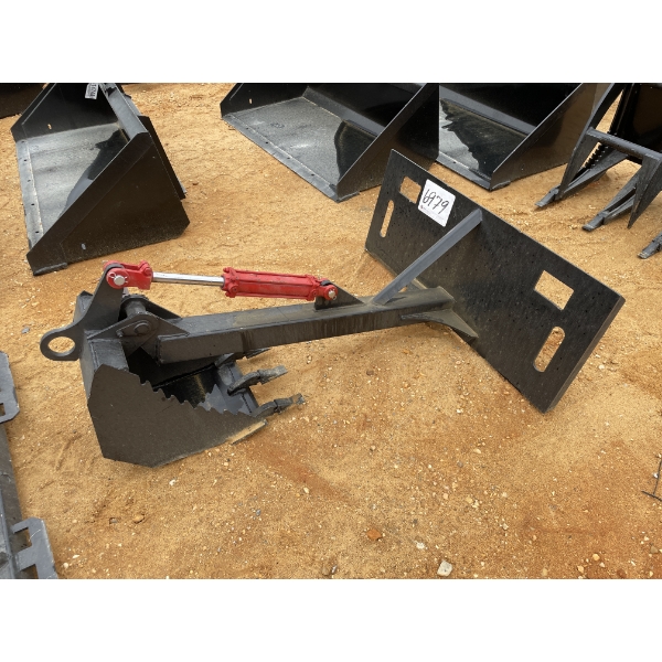 BACKHOE ATTACHMENT W/13" BUCKET, fits skid steer loader