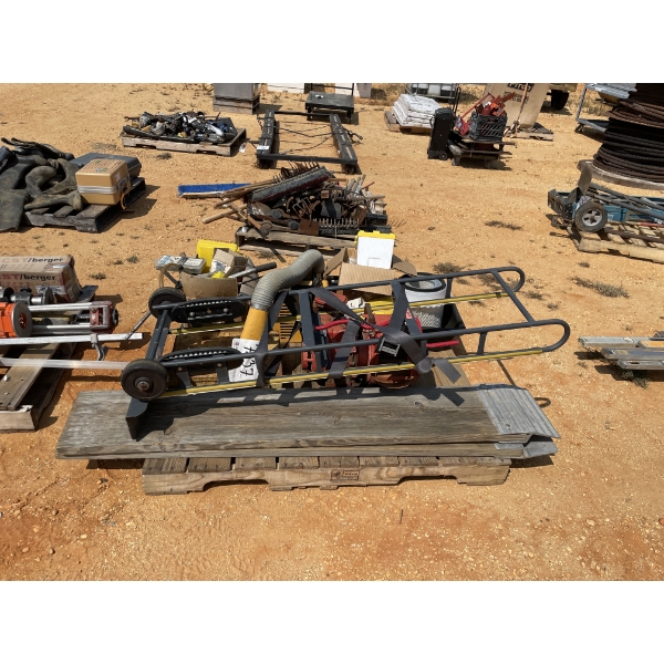 HAND TRUCK, LOADING RAMPS, FILTERS & MISC ITEMS