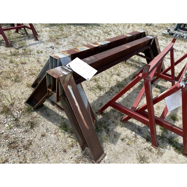 (2) 9' STEEL SAW HORSES