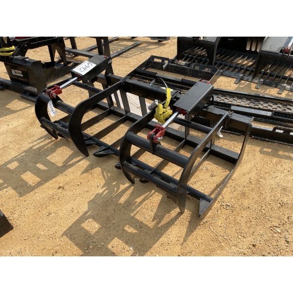 72" ROOT RAKE GRAPPLE, fits skid steer loader