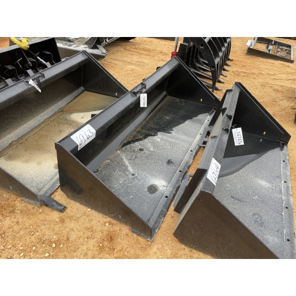 BUCKET, 78" W, fits skid steer loader