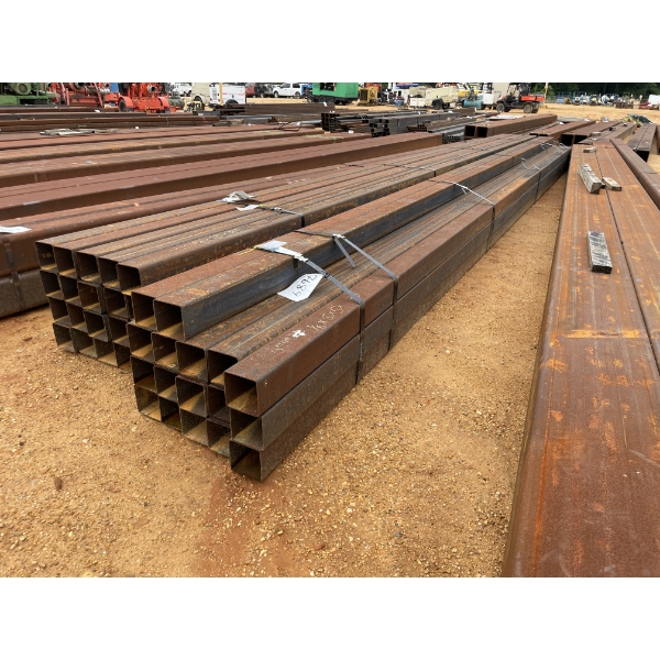 STEEL SQUARE TUBE,  1/8" X 5"SQ X 30' (17)