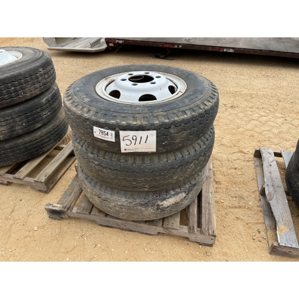 9.00-20 TIRES & RIMS (3) EACH