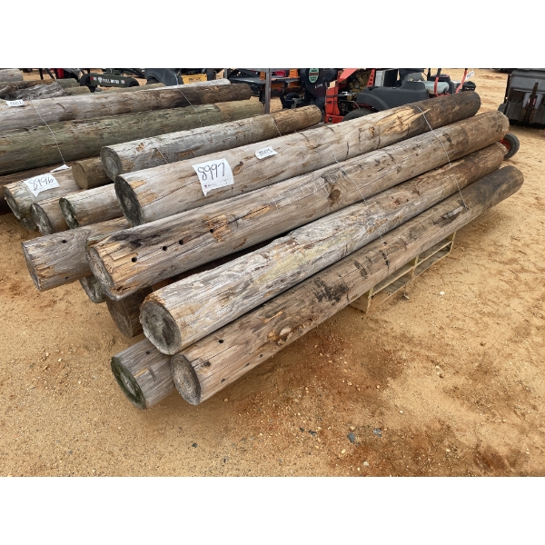 ASSORTED LENGTH TREATED FENCE POST (10 EACH)