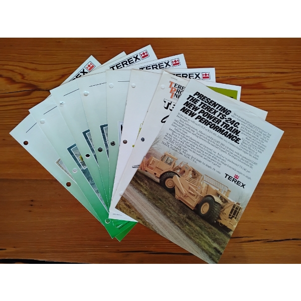 (8) 1981-1992 TEREX EQUIPMENT BROCHURES