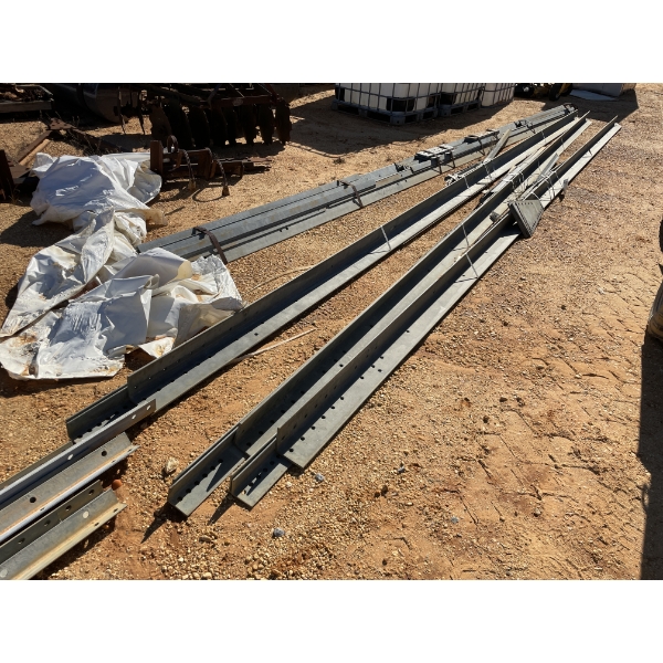 (6) BUNDLES GALV ANGLE IRON, VARIOUS SIZES & LENGTHS & STANDING SEAM METAL PANELS