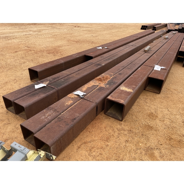 STEEL SQUARE TUBE,  1/2" X  10"SQ X 48' (2)