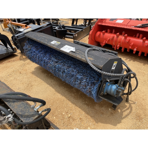 MANUAL ADJ ANGLE, 72"W, fits skid steer loader