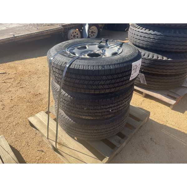(3) LT245/75R-17 TIRES & WHEELS