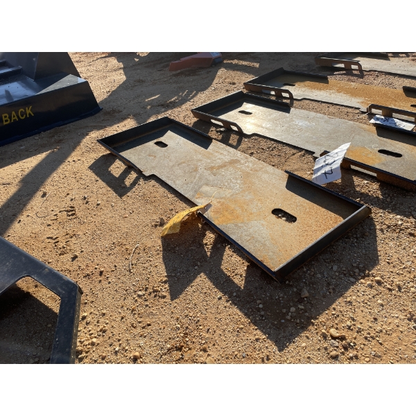 WELD ON PLATE, fits skid steer loader