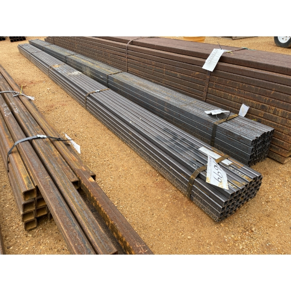 STEEL SQUARE TUBE, 3/16" X 1-1/2"SQ X 24' (43)