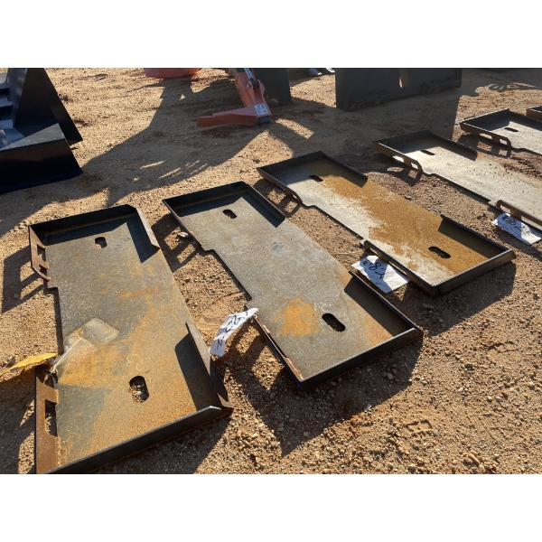 WELD ON PLATE, fits skid steer loader