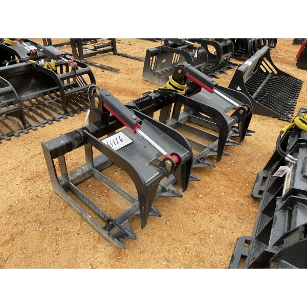 GRAPPLE RAKE, 74"W, fits skid steer loader