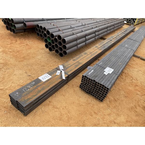 STEEL TUBE- 1/8" X 6" X 2" X 20' (8 PCS) 
