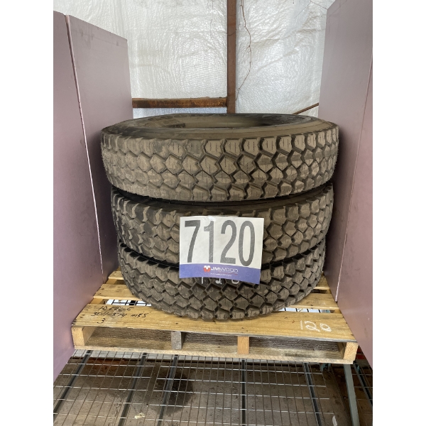 (3) 10R22.5 TIRES